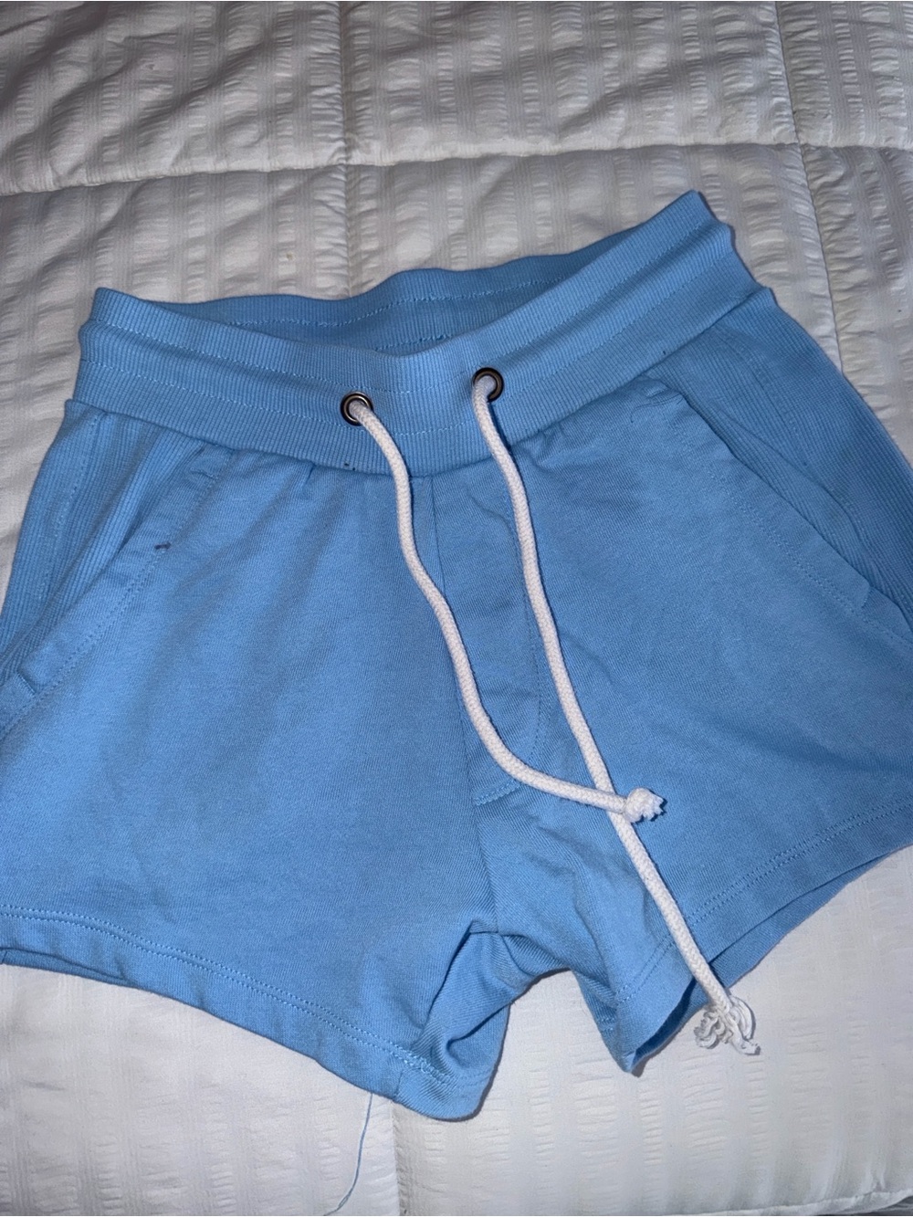 Light Blue Women’s Drawstring Shorts